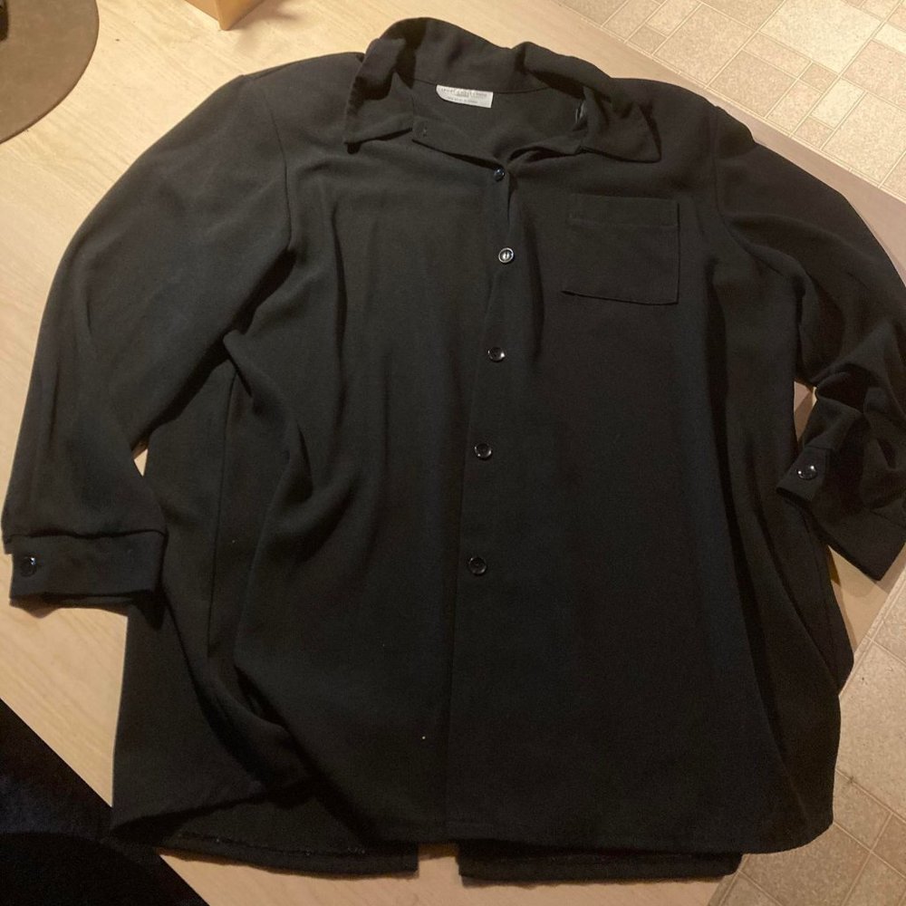 Sport Collection Women's Blazer Jacket Size 16 Black Full button front canada